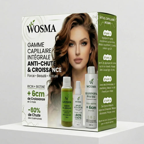 WOSMA Soins Capillaire – La Gamme Complète 3 en 1